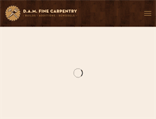 Tablet Screenshot of damfinecarpentry.com